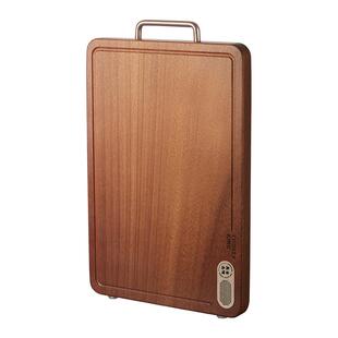 炊大皇菜板实木黑金檀木砧板整木菜板抗菌防霉家用厨房双面切菜板