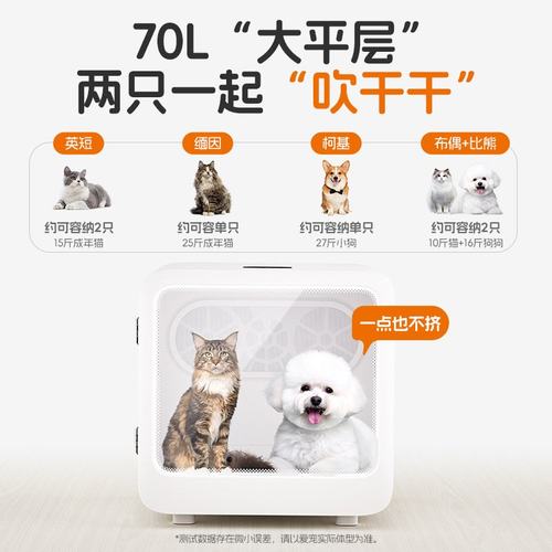 嘟都2025新款宠物烘干箱智能猫咪烘干箱 猫狗全自动70L宠物烘干机