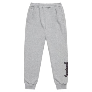 MLB MONOGRAM老花系列印花Logo束脚宽松字母休闲裤针织运动裤