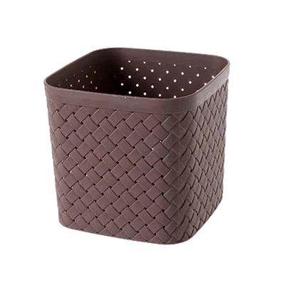 爱尚丽家桌面仿编织纸屑收纳框