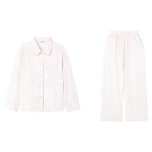 RooMance汝曼司原创蔷薇絮语A类眠柔绒睡衣套装女冬可外穿家居服