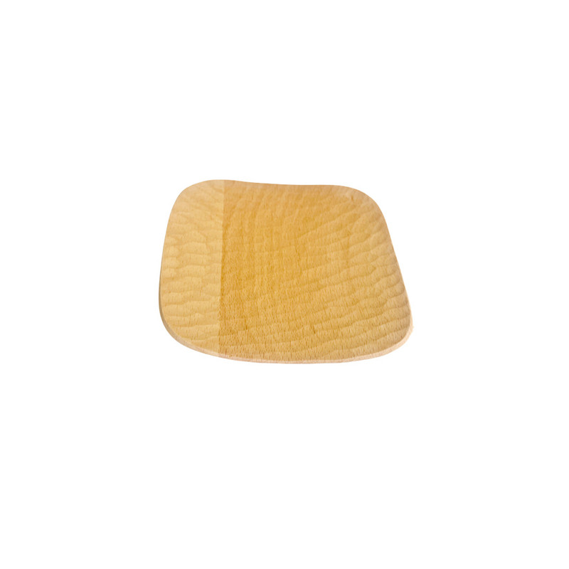 14*14cm 家用榉木质龟甲四角碟酒店餐厅点心甜品实木餐盘烧烤盘子