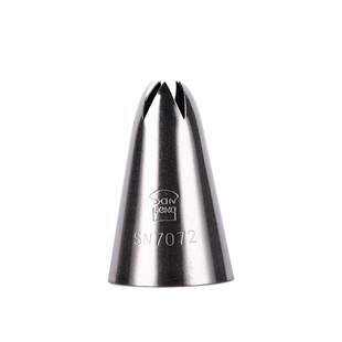 三能SN7081曲奇玫瑰花嘴 6齿挤花嘴奶油裱花嘴SN7082 7083 7084