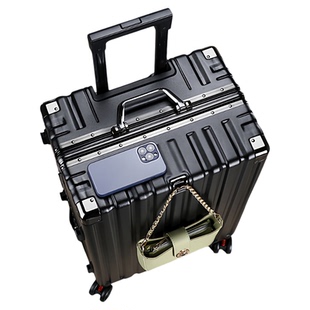 硬壳PC行李箱男女结实耐用拉杆箱万向轮扩容大容量拉链旅行登机箱