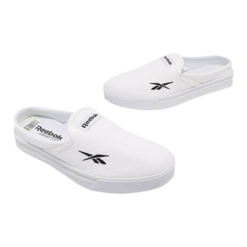 Reebok锐步春夏男女情侣半拖一脚蹬小白鞋休闲鞋板鞋 FX3418 3419