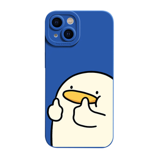 点赞鸭iPhone17手机壳苹果14pro max个性13创意12高级11新款xr保护16套mini男女15液态x硅胶se3软简约8plus潮
