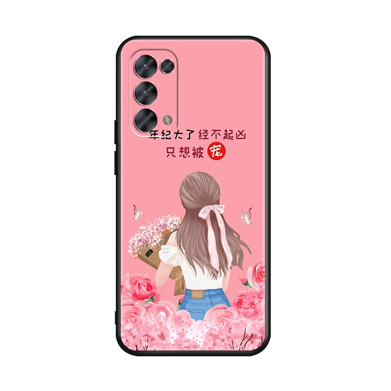 luckrider适用于OPPORENO5手机壳oppo reno5k保护套PEGM10碎银几两5G软硅胶opopreno5k防摔reon5k外壳0pp0ren