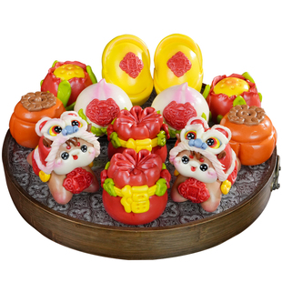 盖盖有口福山东手工醒狮马年面点送领导送父母年货团圆花饽饽礼盒