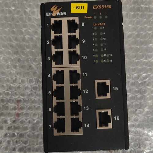 溢价-EtherWAN EX95160-00B工业交换机，16口1