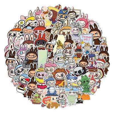 60张拉布布labubu装饰防水贴纸