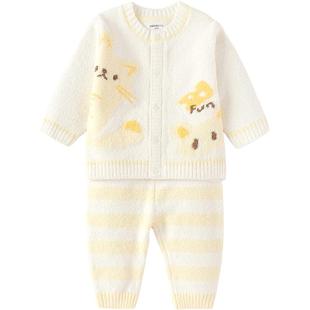 【商场同款】巴拉巴拉婴儿秋衣套装男女童长袖分体宝宝睡衣2025款