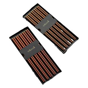 onlycook复古鸡翅木筷子家用高档新款红檀木火锅加长筷一人一筷