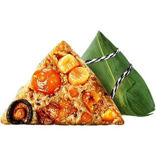 海鲜鲍鱼瑶柱粽子咸蛋黄鲜肉粽潮汕粽双拼手工速食端午节送礼盒装
