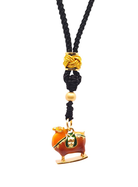 潮灯记唐富贵唐三彩吊坠马上富贵