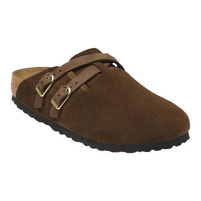 BIRKENSTOCK勃肯绒面革包头拖鞋
