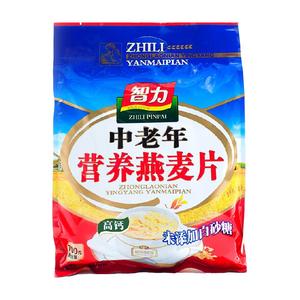 智力中老年无砂糖高钙麦片700g