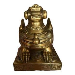 中式貔貅摆件黄铜镇宅招财单角财位客厅书房炒股期货股票投资送礼