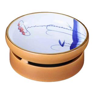 中式复古自助餐陶瓷蒸气加热炉圆形干锅菜汤盘子明档小女当家餐具