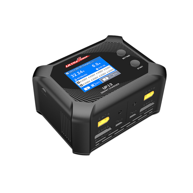 飞腾UP13双通道智能平衡充电器2-8S锂电池AC200W 10A航模车船飞机