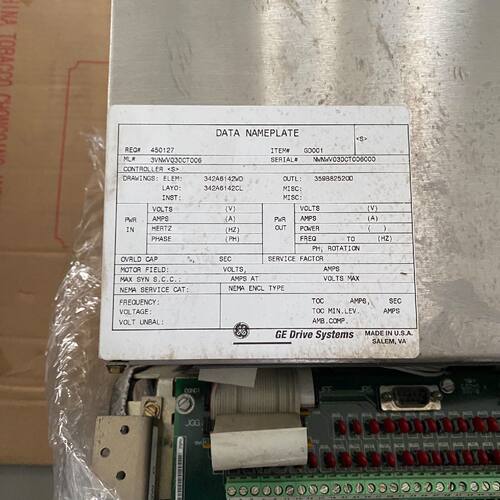 〔议价-可维修〕GE变频器 3VNWV30CT006 工控自动化设备备件