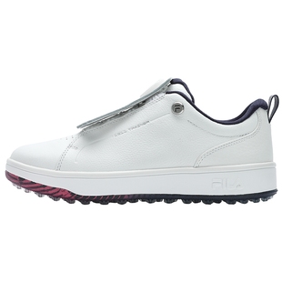 FILA 斐乐官方高尔夫球鞋女士轻量透气高球鞋旋钮板鞋软钉综训鞋
