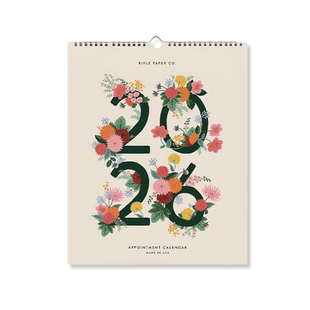 美国Rifle Paper Co. 2026年复古挂历家用挂墙式日历装饰画高颜值