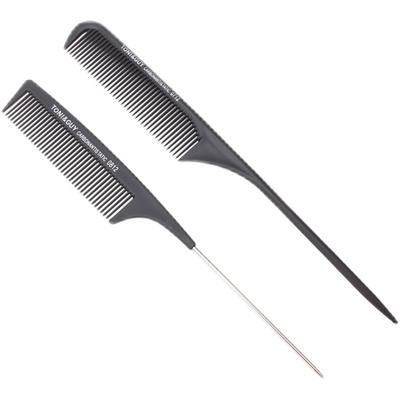 尖尾打毛盘发专业化妆钢针梳