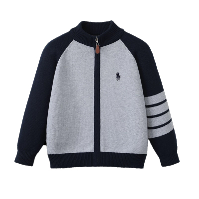 儿童外套2025新款渐变针织开衫