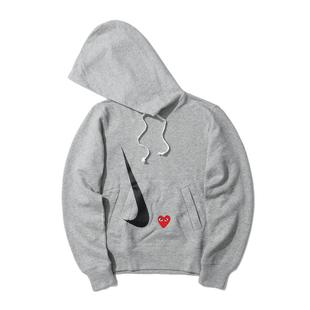 IT CDG PLAY COMME des GARÇONS川久保玲女连帽卫衣爱心刺绣印花