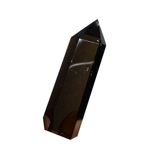 ZX天然茶晶原石柱子烟晶六棱咖色单尖柱彩虹原石原矿水晶饰品摆件