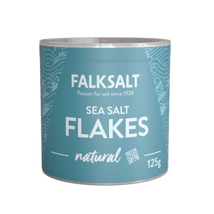 进口FALKSALT福克天然晶片海盐125g原味晶片海盐调味料原味海盐