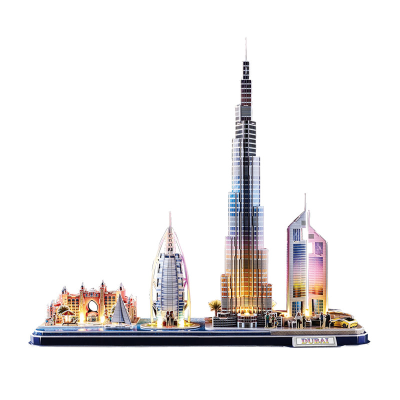 3D立体拼图城市建筑旧金山