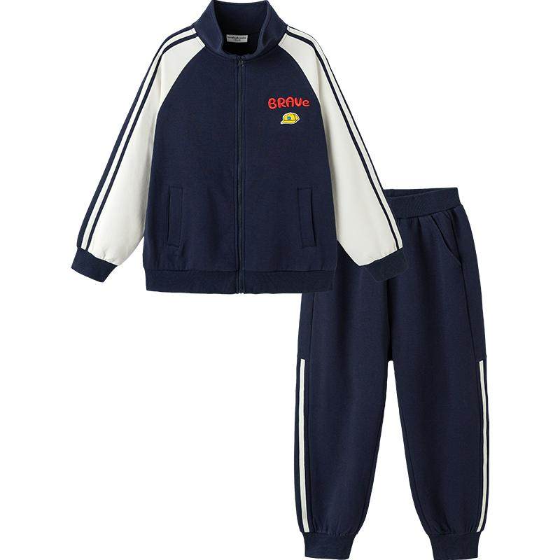 巴拉巴拉童装儿童套装两件套宝宝女童男童2026新款春装红色拜年服