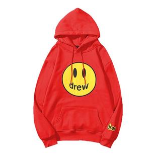 DREW笑脸卫衣男贾斯汀比伯高街同款潮牌街头情侣装纯棉套头连帽衫