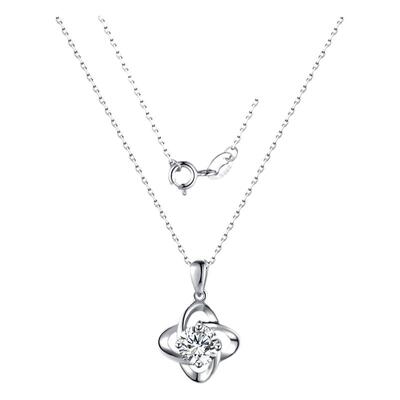 周丽莱莫桑石S925银项链女