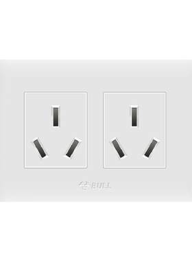 公牛118型二位16A六孔插座