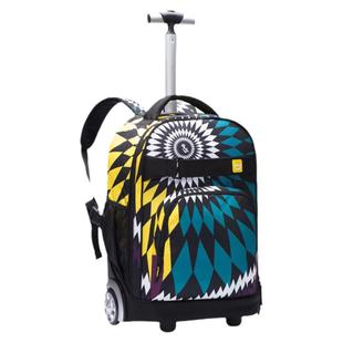 拖拉杆箱书包初中高中学生男女孩便携双肩背包带轮子uniker旅行包