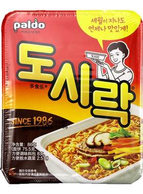 PALDO韩国进口八道牛肉泡菜碗面