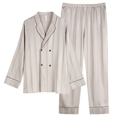 轩靓新中式睡衣男春秋季冰丝长袖