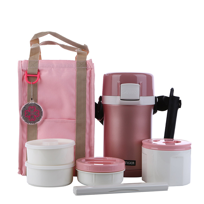 虎牌不锈钢便当盒保温桶饭盒大容量　LWU学生饭盒微波炉加热