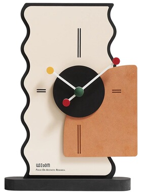 ins简约桌面摆件家居饰品书房卧室房间装饰钟表礼物座钟