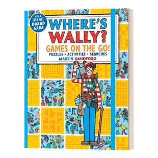沃利在哪里 游戏、互动和寻找 英文原版 Where's Wally Games on the Go! Puzzles 威力威利在哪里 wheres is wally 进口英语书籍
