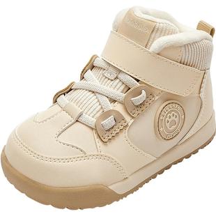 巴拉巴拉儿童运动鞋男童女童学步鞋秋冬季新款童鞋宝宝鞋子加绒厚