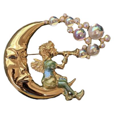 流光溢彩胸针古董首饰