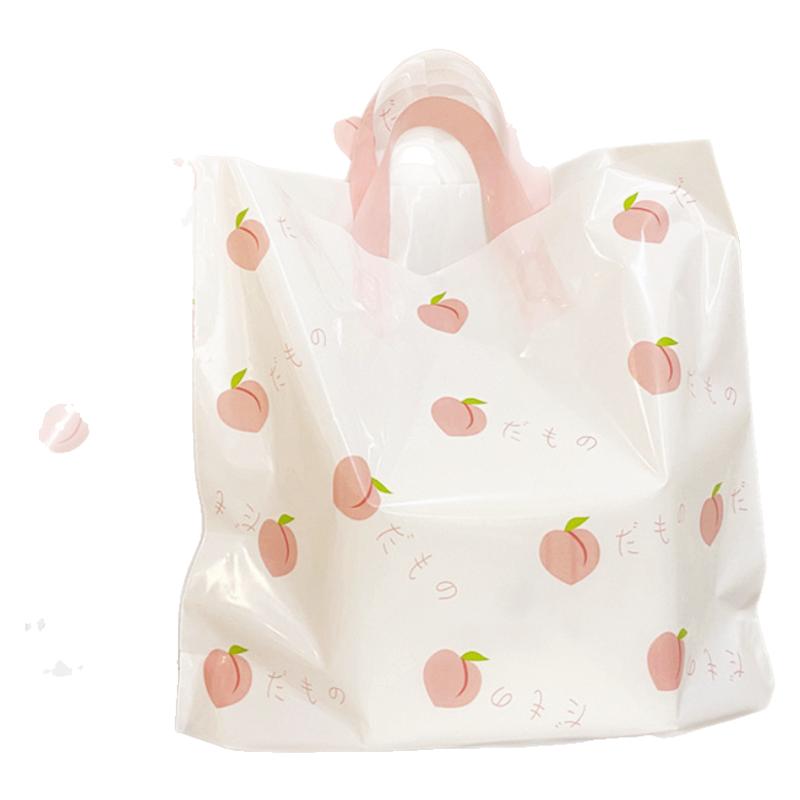 50个网红烘焙甜品盒子包装袋面包蛋糕外卖打包袋食品塑料袋手提袋