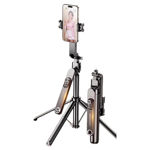 跟拍云台}2025新款自拍杆360度旋转手机自拍神器通用自动追踪直播拍摄支架稳定器旅游便携落地三脚架拍照24