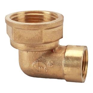 黄铜内外丝弯头异变径90度弯头4分转6分变1寸转换配件活接双内丝