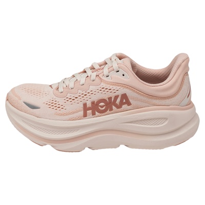 HOKA正品 Bondi 9 百搭舒适低帮休闲跑步鞋女款粉色 1162012-RLTT