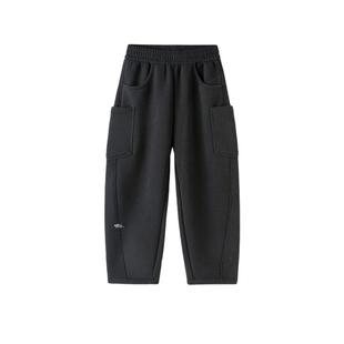 巴拉巴拉男童加绒保暖裤儿童加厚长裤大童运动裤2025冬季新款童装