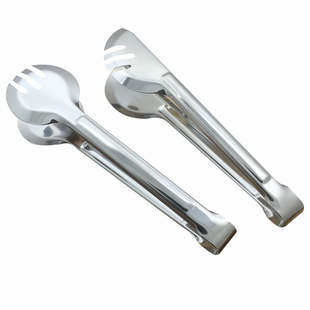 西餐牛排夹子不锈钢夹子菜夹牛排夹面包手抓饼夹麻辣烫夹烤肉夹子